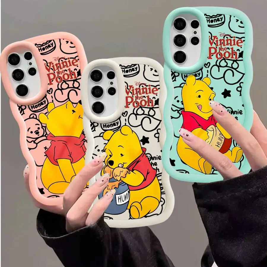 Disney Winnie Phone Case for Samsung S20 S21 S23 FE S22 S23 S24 Ultra S23 S24 Plus A20 A30s A50 A50s A02s A03 Core A04e A05s