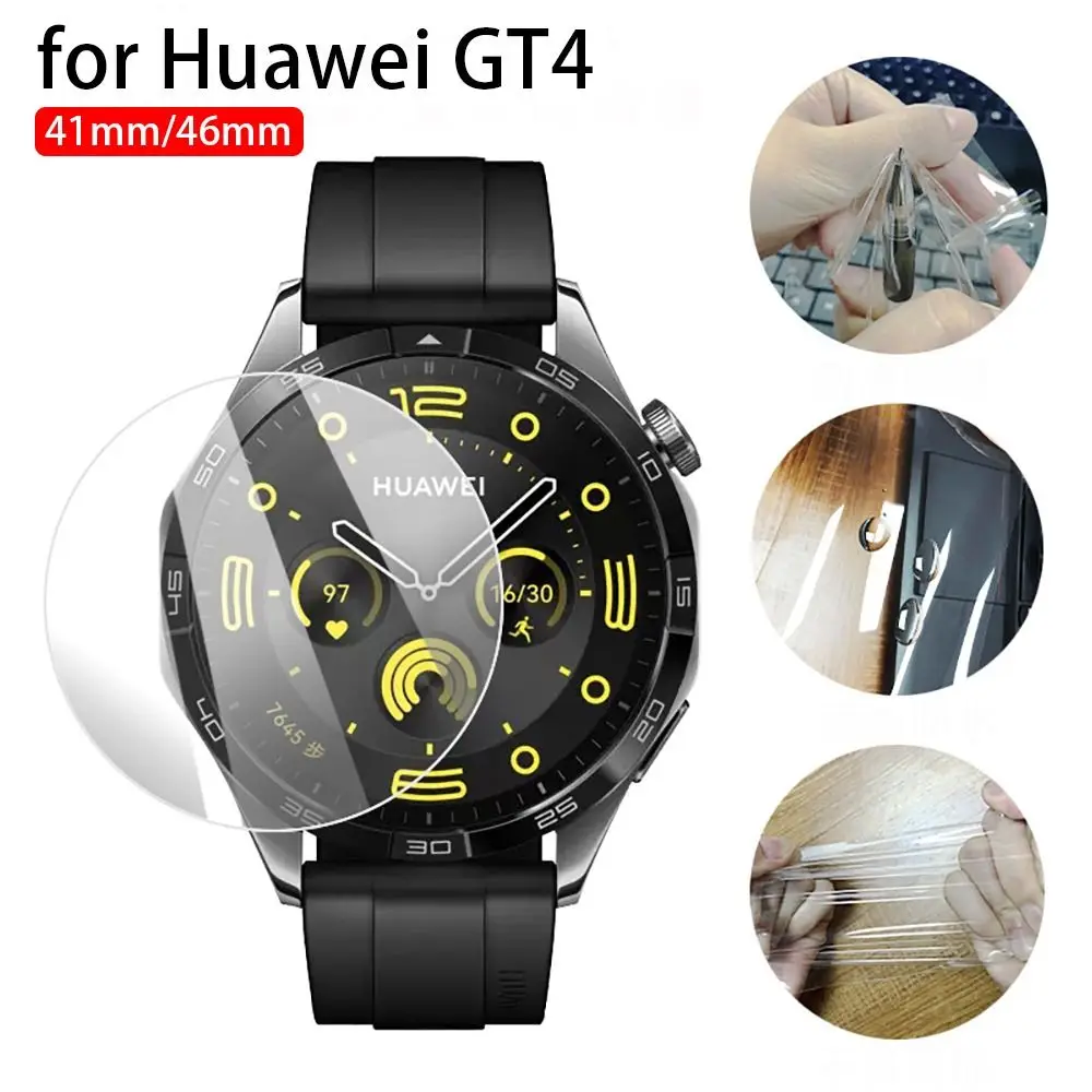 1Pc/2Pcs Smart Watch Accessory Screen Protector Clear Anti-Scratch Tempered Glass Film 2.5D for Huawei Watch GT4 41mm / 46mm