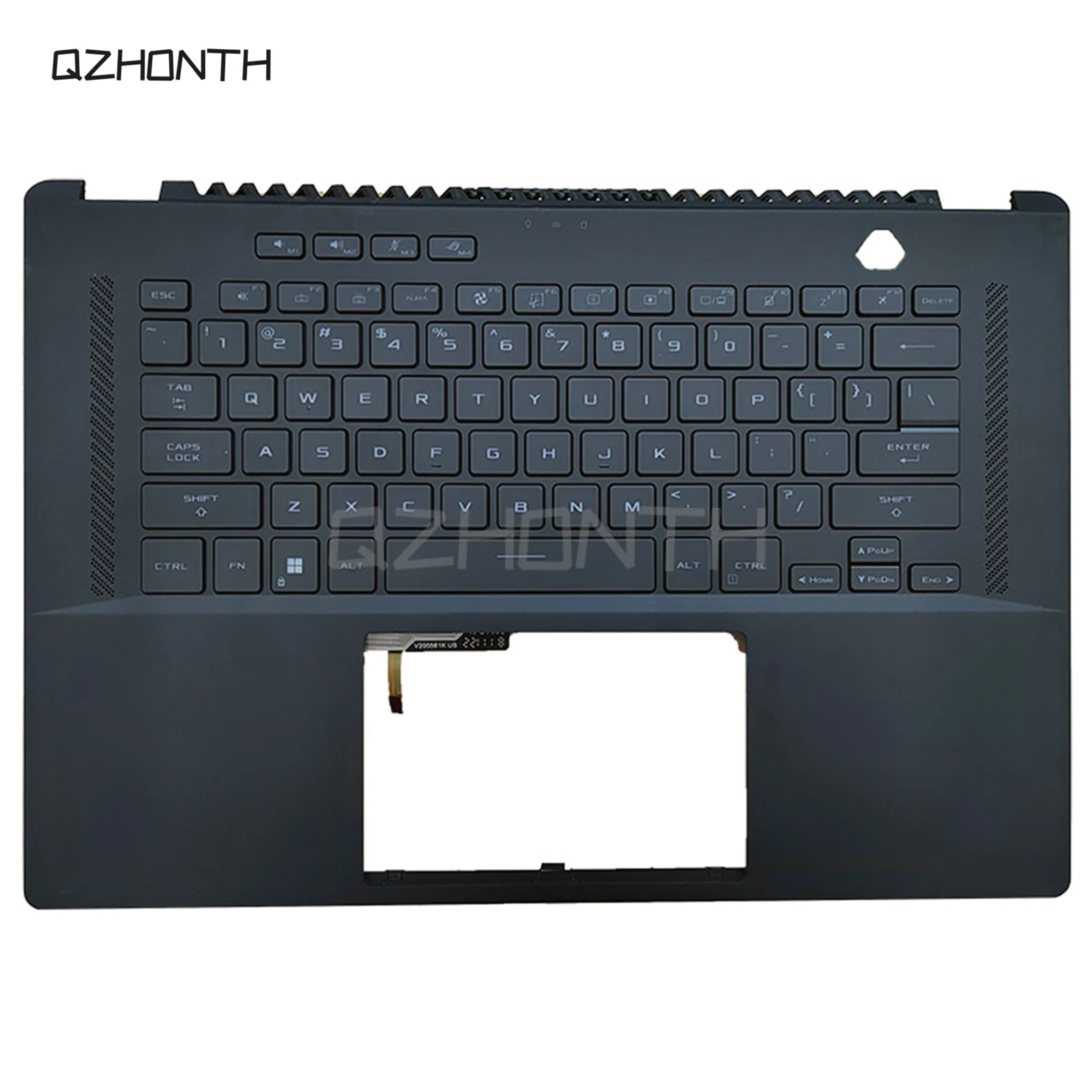 Utilizzato per ASUS ROG Zephyrus M16 GU604 GU604VY Palmrest con tastiera retroilluminata (nero) 16\