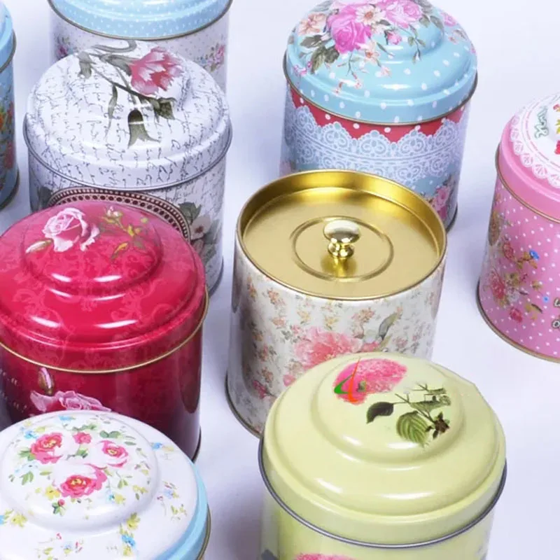 Universal Round Tea Packaging Jar Loose Tea Scented Tea Sealed Moisture-proof Can High Quality Household Small Thing Storage Box