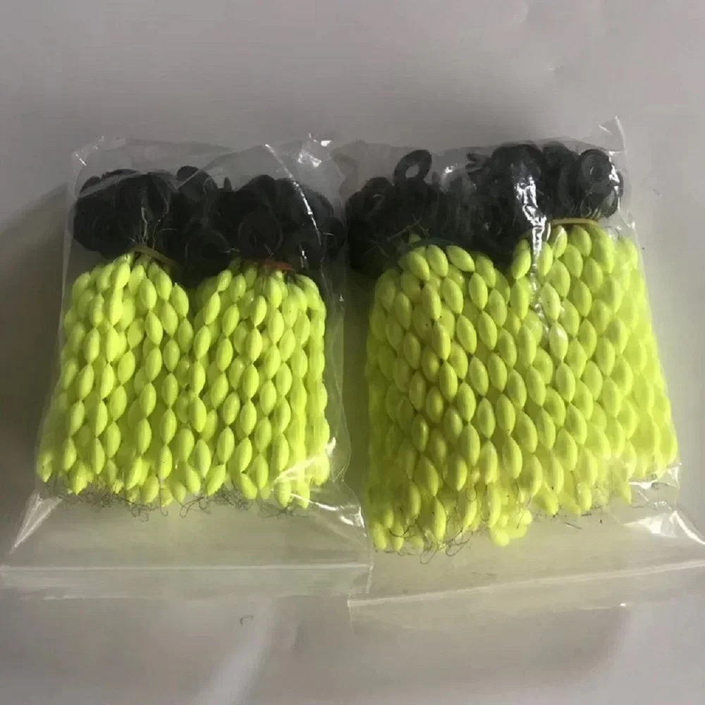 ZWICKE 30Pcs/5packs 6 In 1 Fishing Float String Type Seven Star Float Foam Space Bean Fishing Line Stopper Buoys  Fishing Tackle