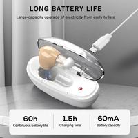 2024 New best Rechargeable Hearing Aids Wireless Sound Amplifier Mini Invisible Elderly Hearing Aid Deaf The Listening Device