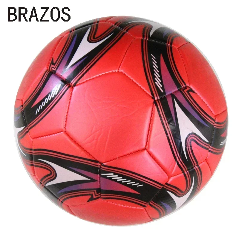 Bola de futebol profissional de couro, tamanho 5, treinamento oficial, bola de futebol, competição ao ar livre, jogo de pé