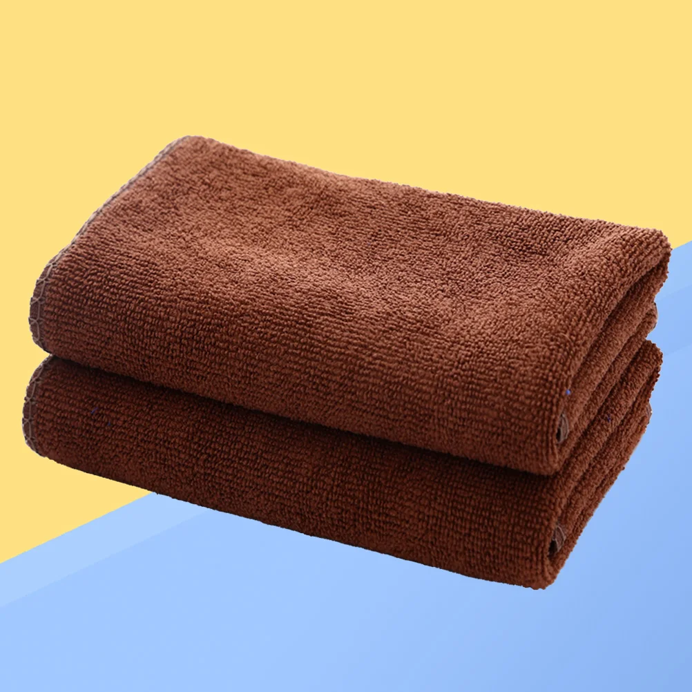 

Microfiber Absorbent Towel Bath Towels Cleaning Cloths Washcloth High Absorbent Reusable Car Towel & Kitchen Cleaning Rags (Coff