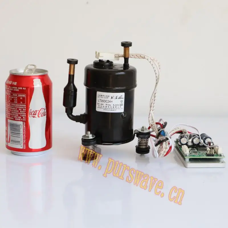 Imagem -03 - Ultra-micro Mini Compressor ar Condicionado Máquina de Água Capacidade de Refrigeração dc 12v 24v 48v 400w St19dc