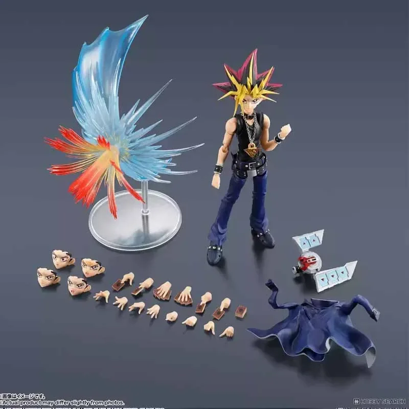 متوفر في المخزون بانداي الأصلي SHF أنيمي الشكل يو غي أوه! ألعاب شخصيات الرسوم المتحركة يامي يوجي للأولاد/الفتيات/الأطفال/هدية عيد الميلاد