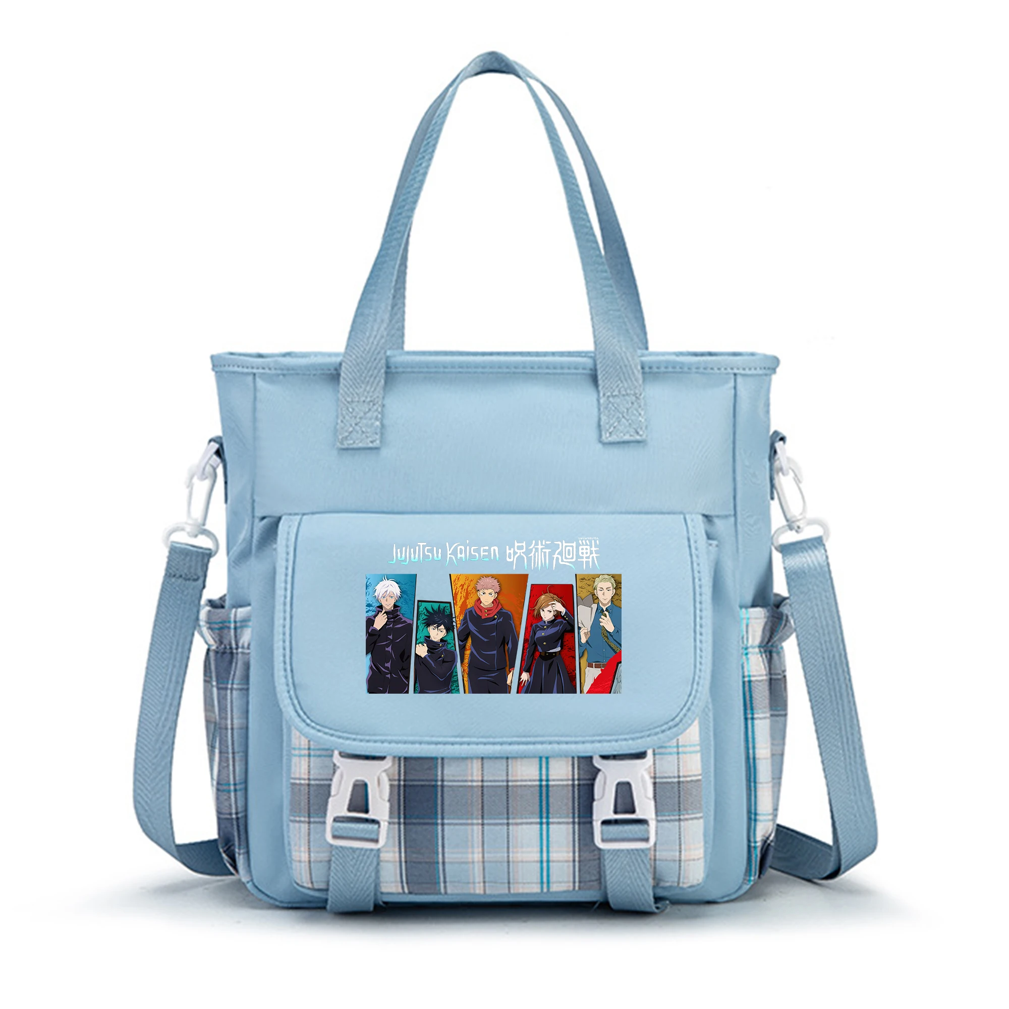 

Сумка-мессенджер Jujutsu Kaisen для девочек, аниме-стиль, оксфордская ткань, через плечо, для студентов, школьная сумка, дорожная сумка для женщин