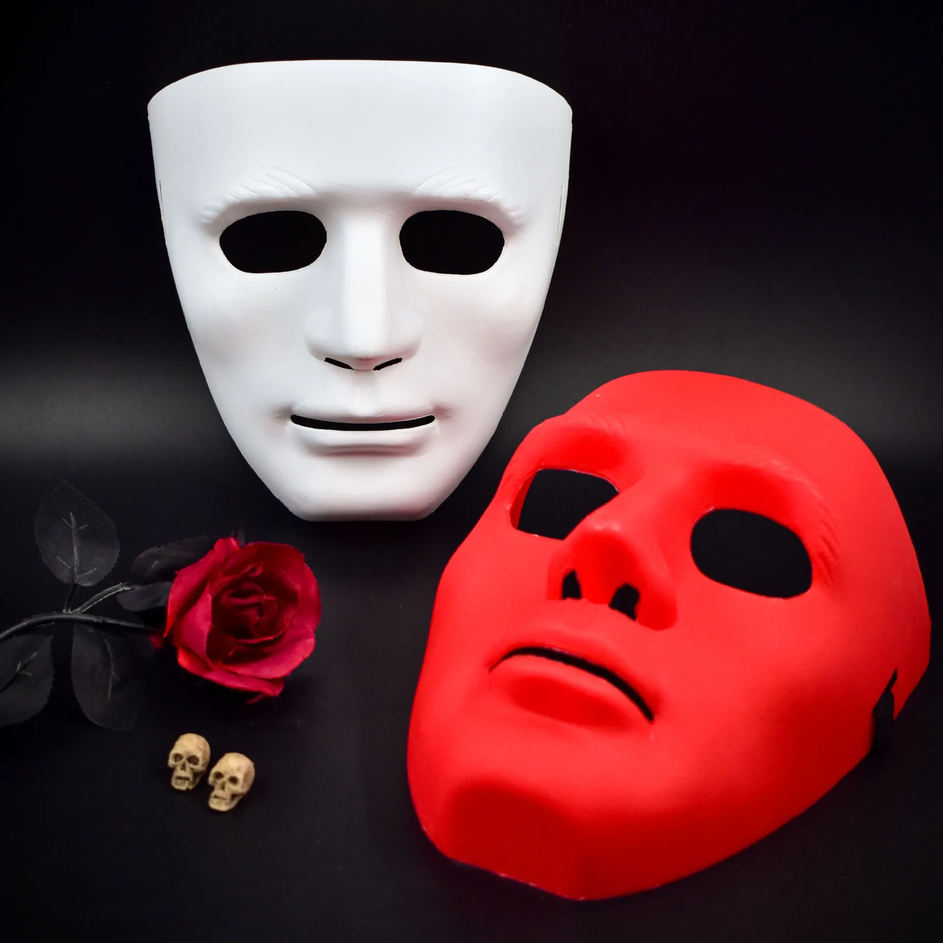 Маска JabbaWockeeZ на Хэллоуин, танцевальная маска, танцевальный бал, белая маска для уличных танцев, такая же для мужчин и женщин.