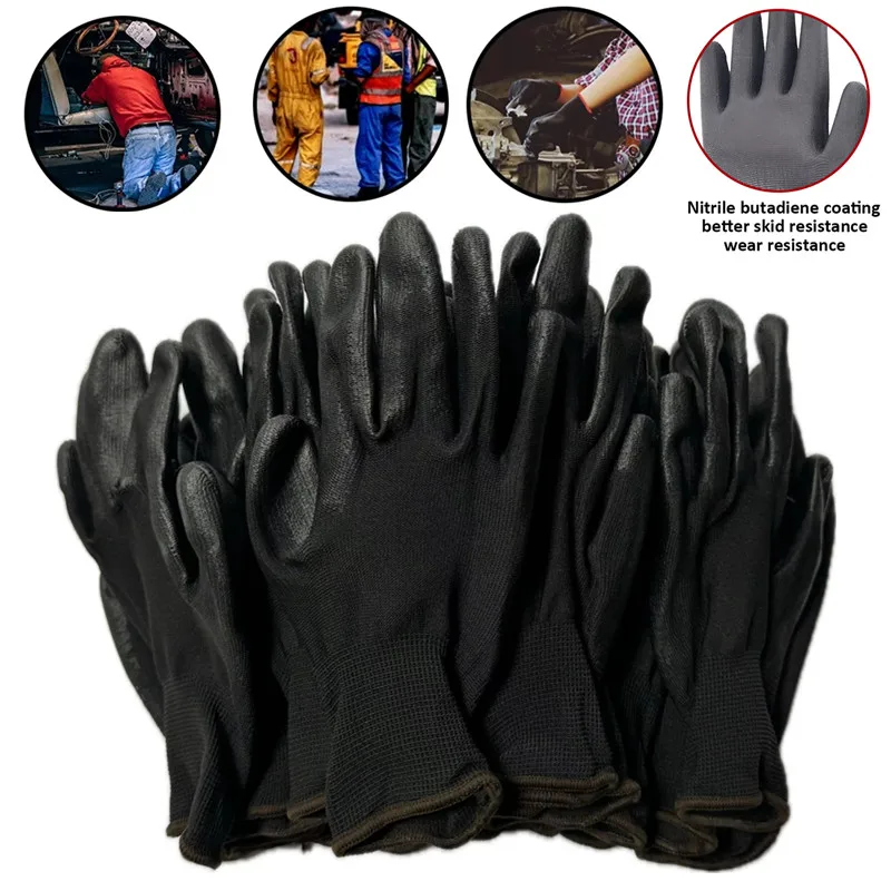 20PCS/10pairs durable latex coated safety work gloves are very suitablefor building warehouse gardening landscape beautification