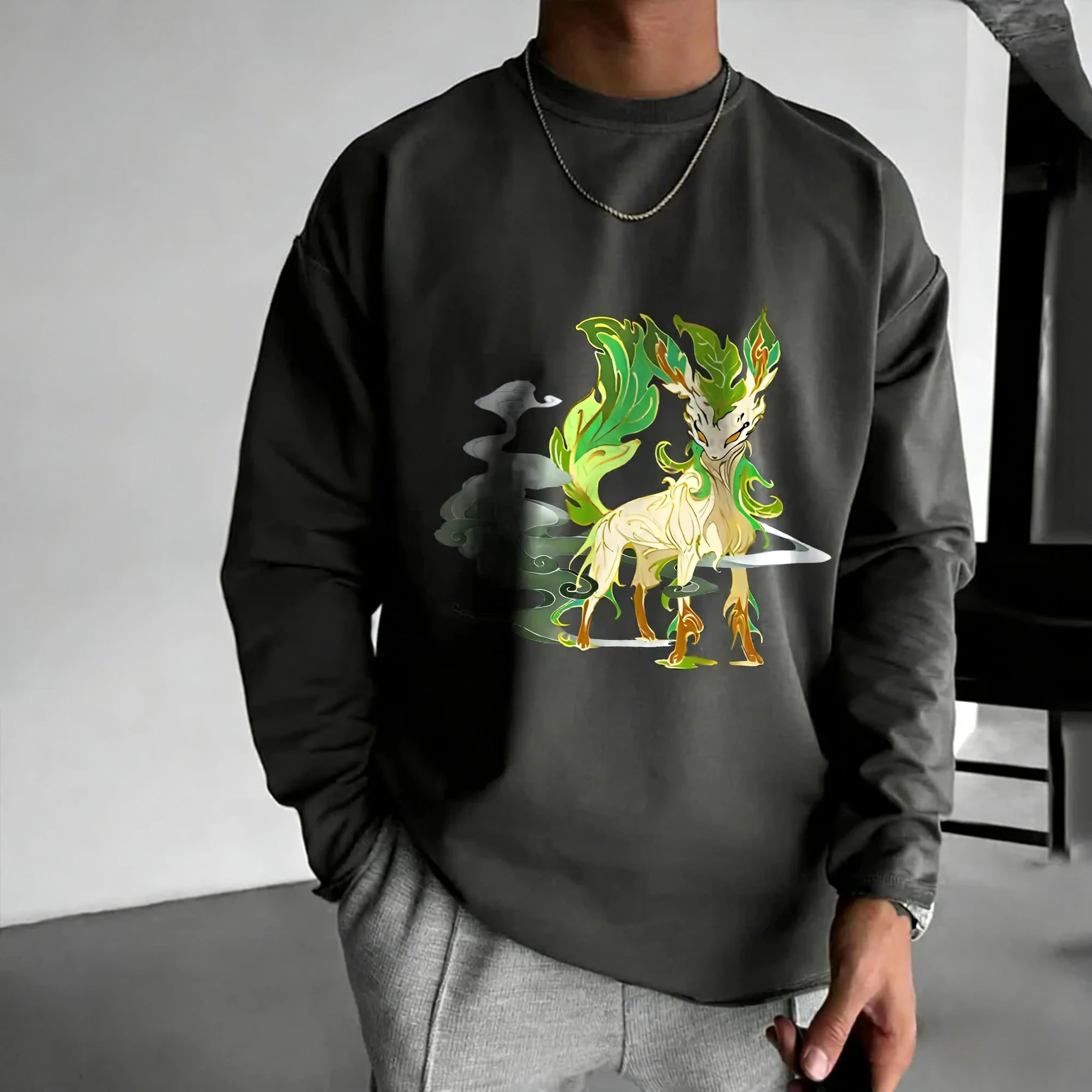 pokemon-anime-leafeon-impresso-em-torno-do-pescoco-hoodie-2026-outono-inverno-novo-harajuku-solto-casual-pai-crianca-topo