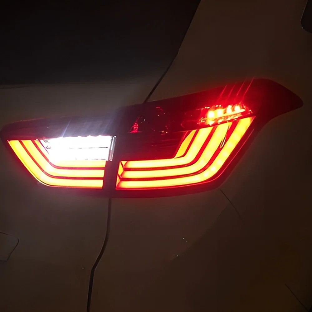 Car Taillights Assembly For Hyundai ix25 2015-2017 LED Auto Rear Back Lamps Upgrade Highlight Flashing Signal Light Accessories