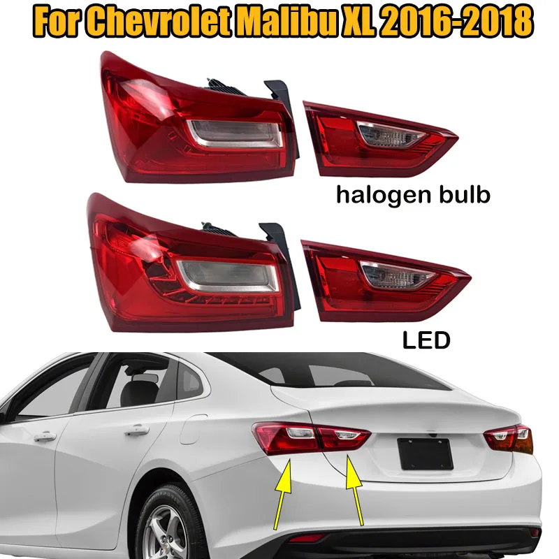 Halogen/LED Car Rear Lamp Light Reversing Light Brake Light Rear Headlamp Assembly For Chevrolet Malibu XL 2016 2017 2018