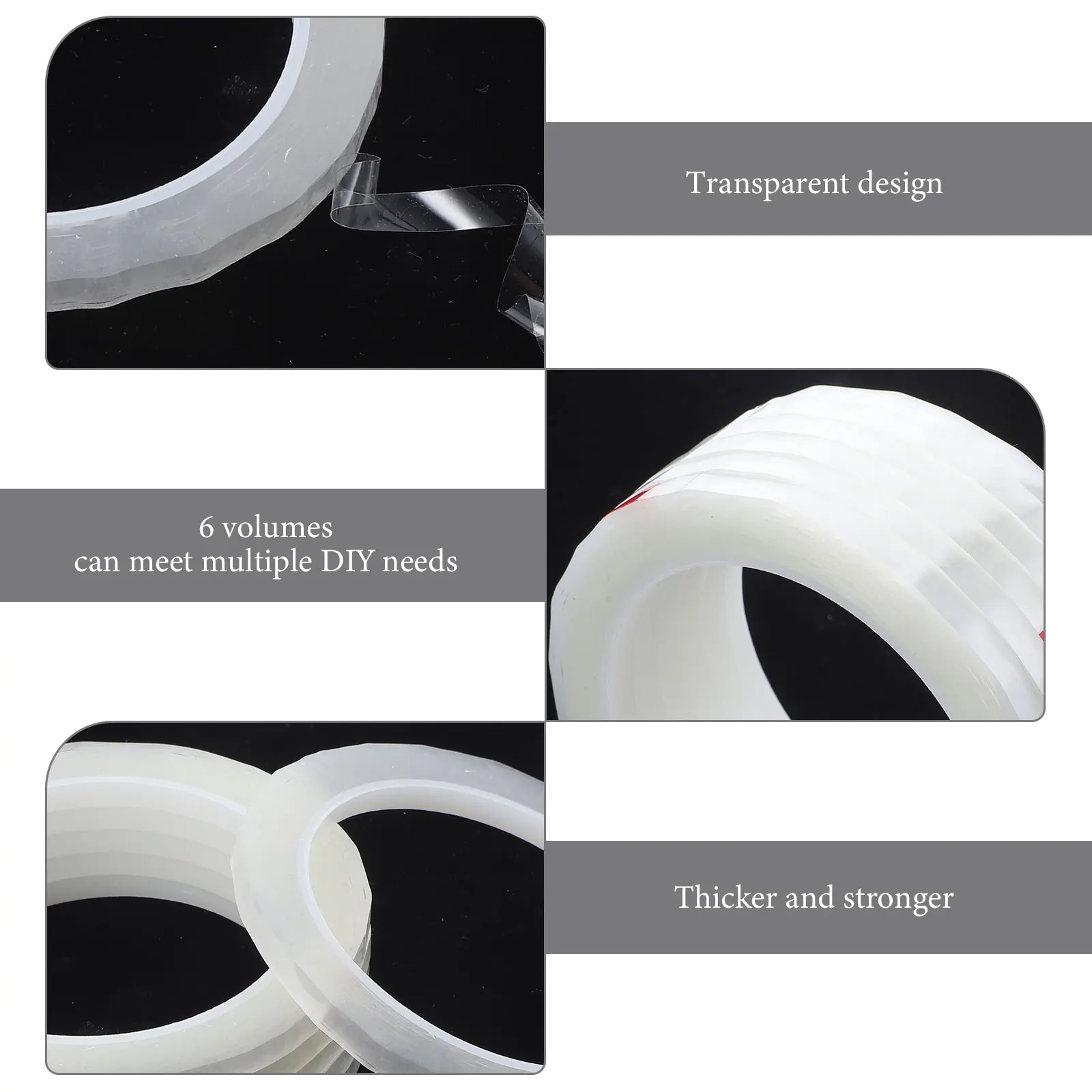 

6 Rolls 66M Floral Stem Wrapping Tapes Clear Flower Tape For Diy Gift Packaging Florist Supplies Craft Tape Rolls