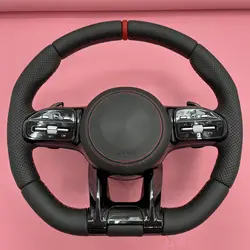 For Mercedes-Benz AMG GT W204 W205 W213 W212 W220 W221 W222 Gle 63 C63 upgraded new 809AMG leather steering wheel