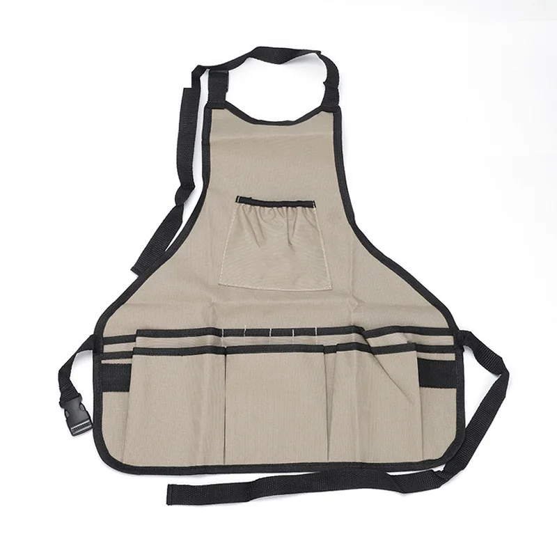 Waterproof Garden Tool Apron – Multi-Pocket Oxford Work Apron for Gardening, Carpentry & Auto Repair