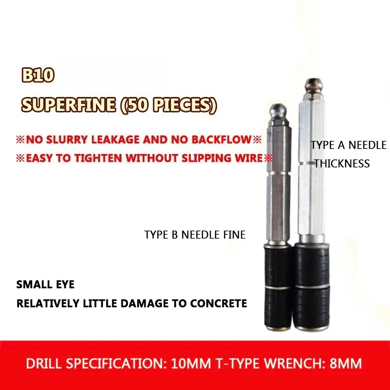 High Pressure Waterproof Grouting Nail Water StopNeedle Nozzle Polyurethane LeakPlugging Tool For Construction Wall Crack Repair