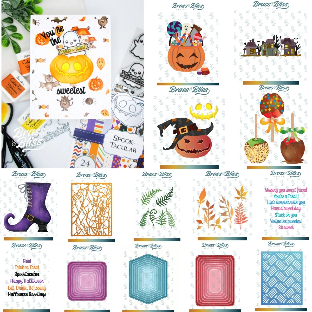 

Pumpkin Candy Halloween Metal Cutting Dies for DIY Making Card Scrapbook Embossed Paper Album Craft Supplies Template Decoratio