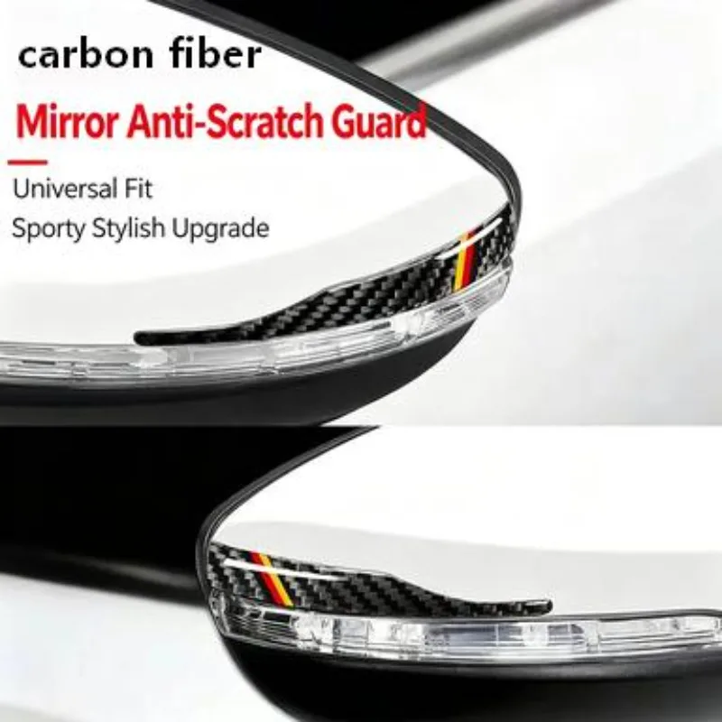 2 Pack Rearview Mirror Anti-collision Strip Anti-Scratch Strip Car Sticker Decorative Car Accessories
