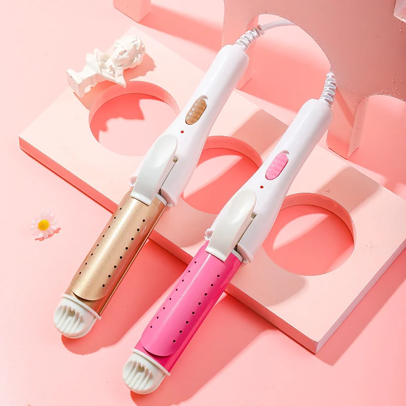 

Профессиональный стайлер для волос 3-в-1: золотая керамическая плойка, выпрямитель и термощетка для создания красивой укладки