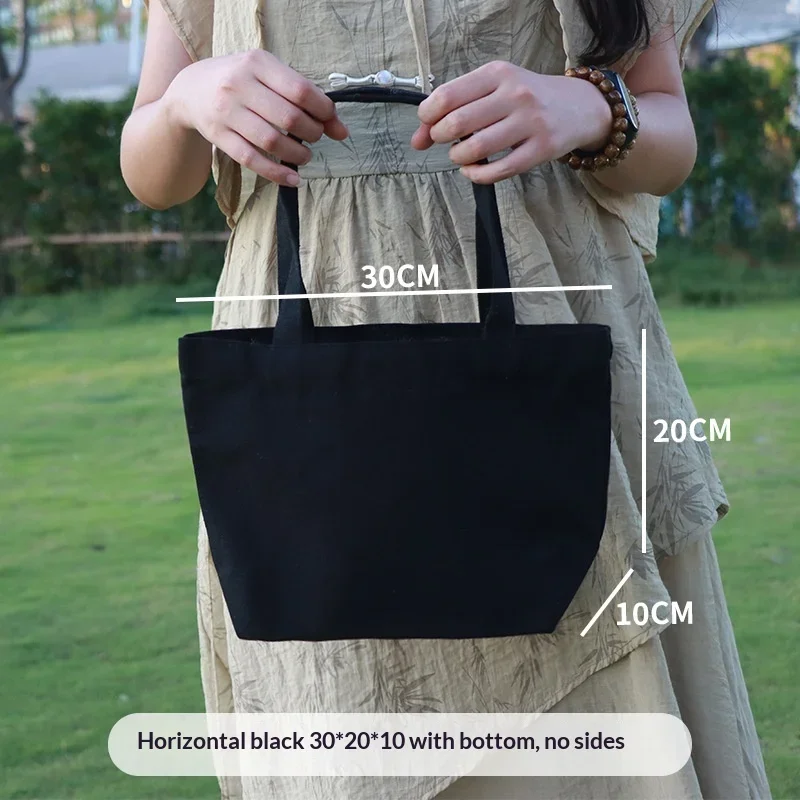 Eco-Friendly Cotton Canvas Tote Bag Student Hand Bag for School Protection