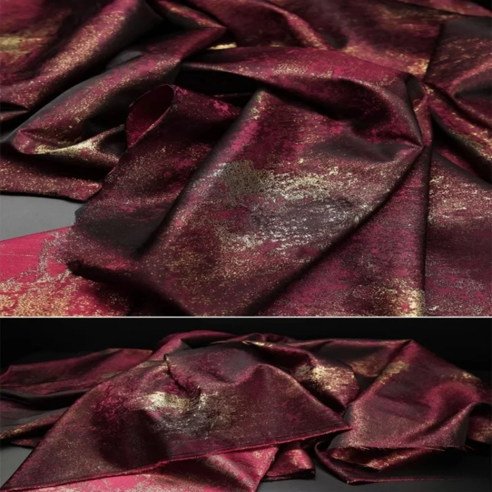 

Double Sided Brocade Jacquard Fabric Horse Face Hanfu Skirt Jacket Clothing Design Wholesale Cloth Per Meter for Sewing Diy