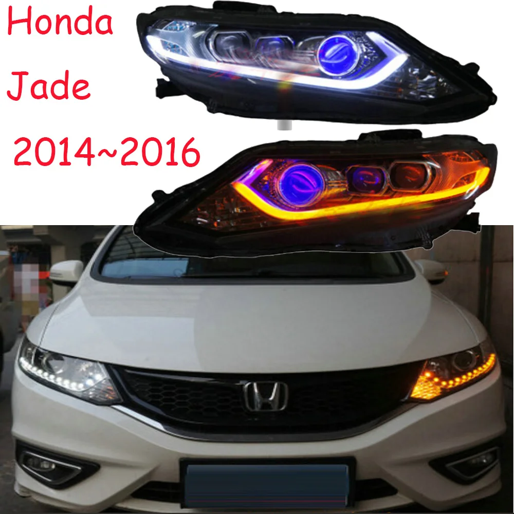 car bumper headlamp Jade headlight 2014~2016y LED DRL car accessories HID xenon front Jade daytime light fog