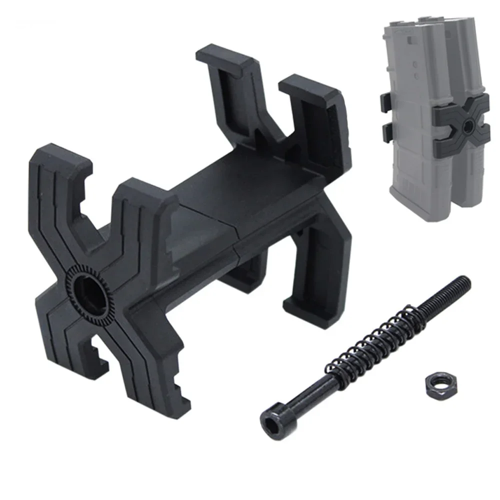 Rifle Dual Magazine Coupler Link Clip For 5.56 M4 AR15 Airsoft Mag Parallel Connector Clamp Hunting Accessories