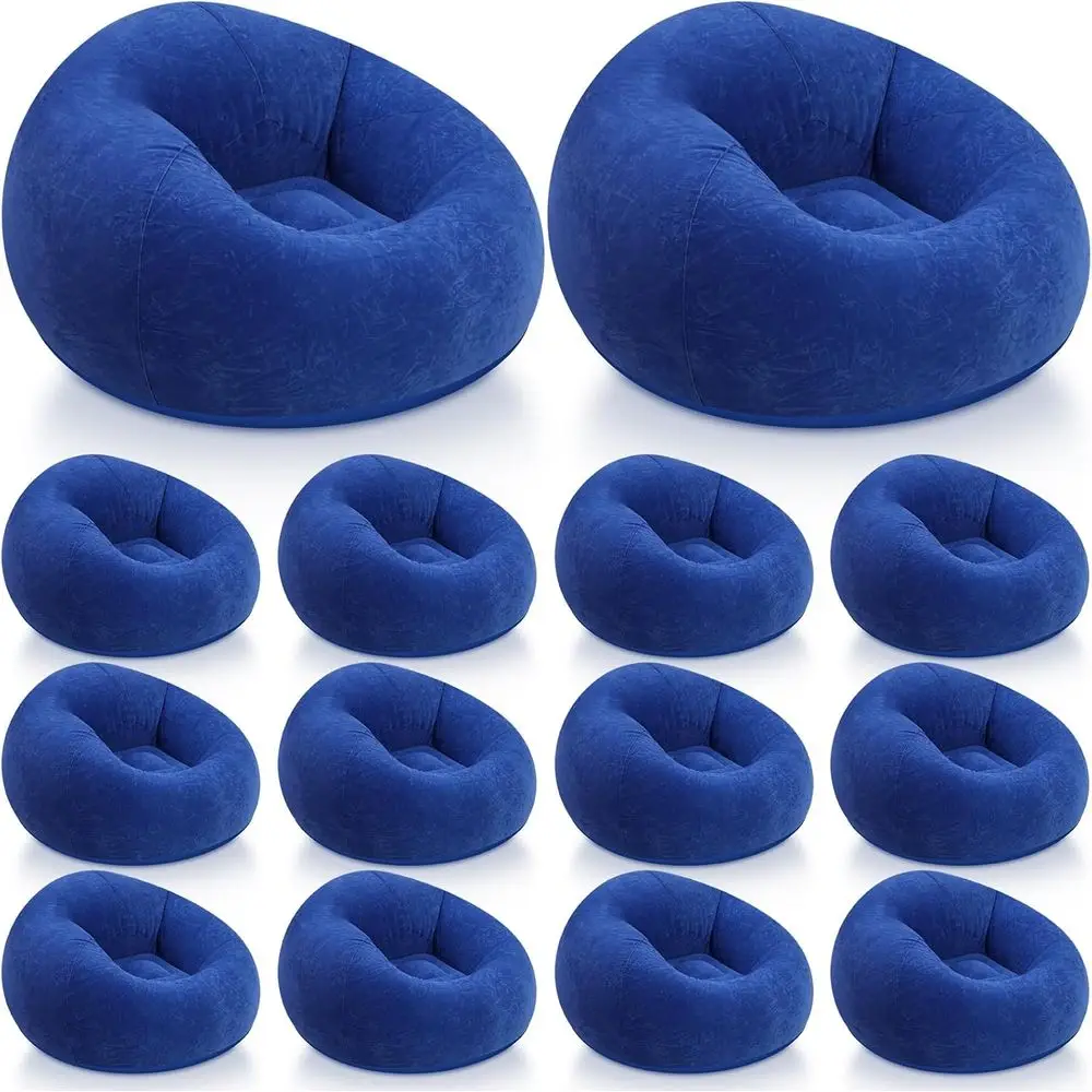 Iatable Bean Bag Chairs Outdoor Blow up Camping Chairs Iatable Lazy Soa olding Portable Bean Bag Loungers Couch or Movie Night(k