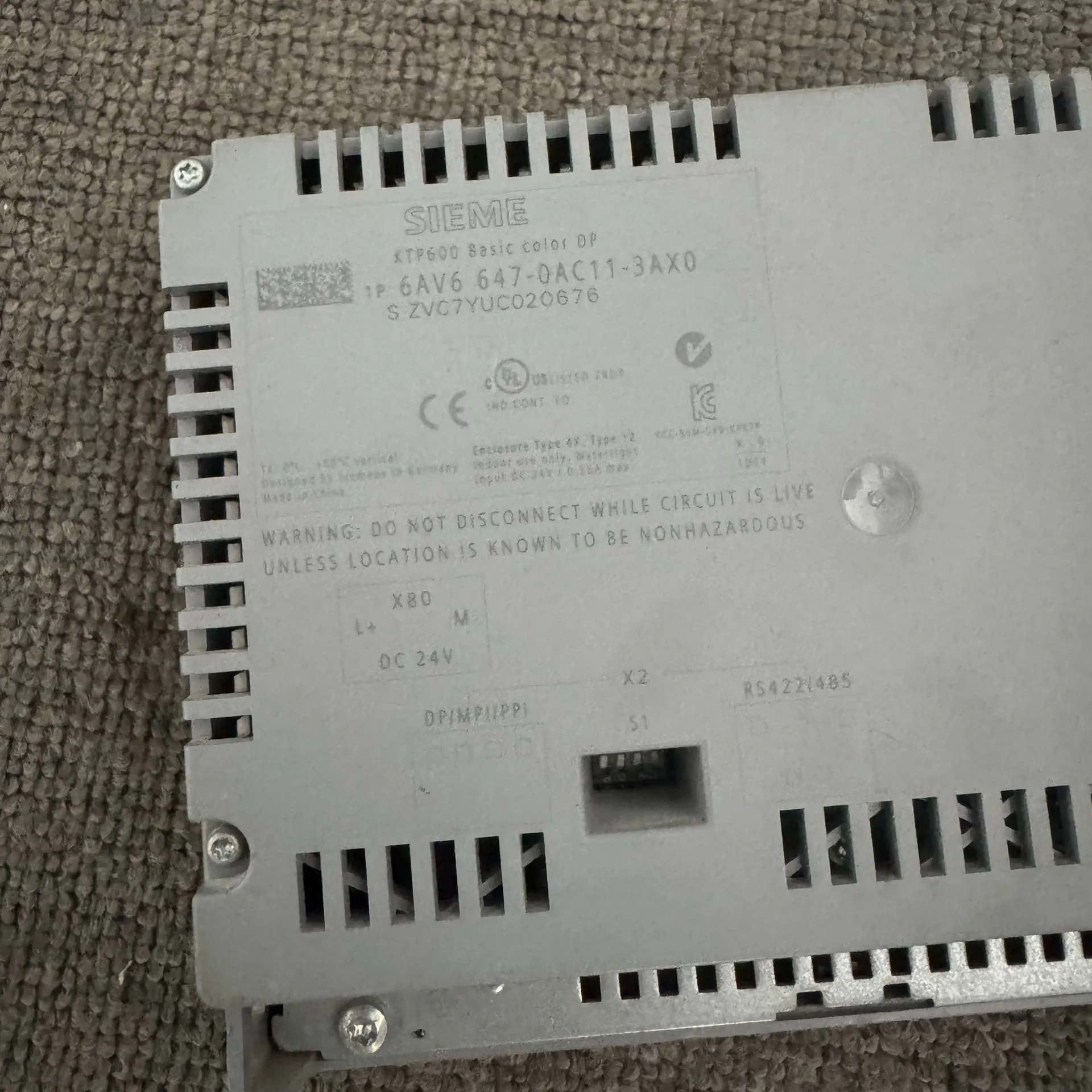 Siemens 6AV6 647-0AC11-3AX0용 6AV6647-0AC11-3AX0 HMI 패널