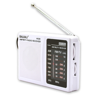 Portable Radio Battery Powered AM FM Radio Telescopic Antenna Pocket Radio for Indoor Outdoor Gifts for Seniors Elderly
