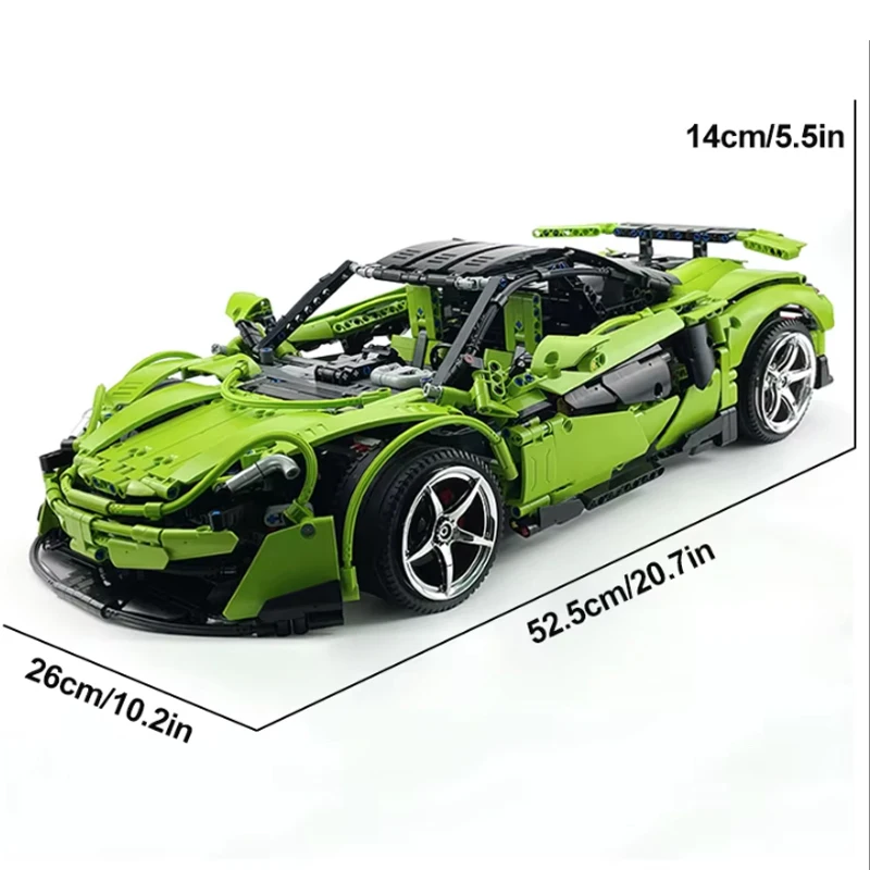 فريد MOC التقنية طبعة محدودة Hypercar 1:8 نموذج اللبنات الطوب لتقوم بها بنفسك لغز لعبة هدايا عيد الميلاد مكتب Orn