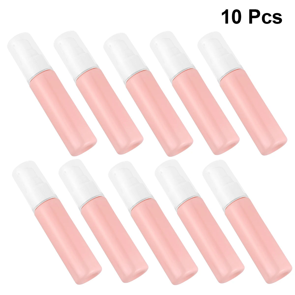 10 Stuks 30Ml Roze Plastic Lege Flessen Hervulbare Draagbare Reizen Dispenser Voor Make Huidverzorging Water Lekvrij