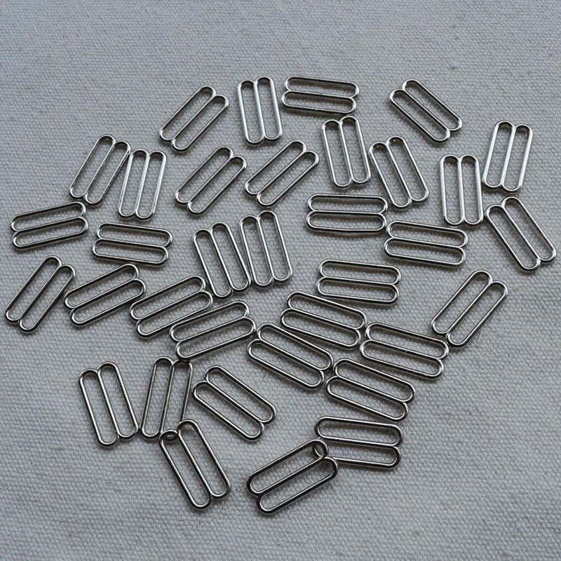 20 Stück 10mm-25mm Metall-BH-Trägerverstellverschlüsse Unterwäsche-Schieberinge Clips für Dessous-Verstellung DIY-Zubehör – Detail 7