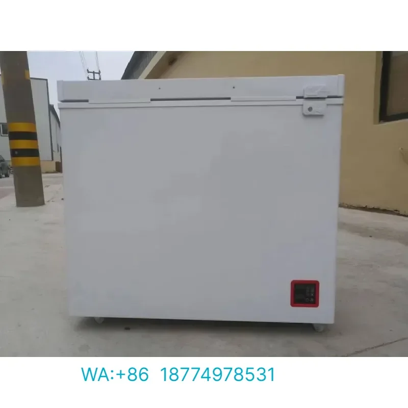 208L Solar Hybrid Energy Saving Single Door Chest Freezer for Home Use Large Capacity Deep Freezer with Low Power Consumption