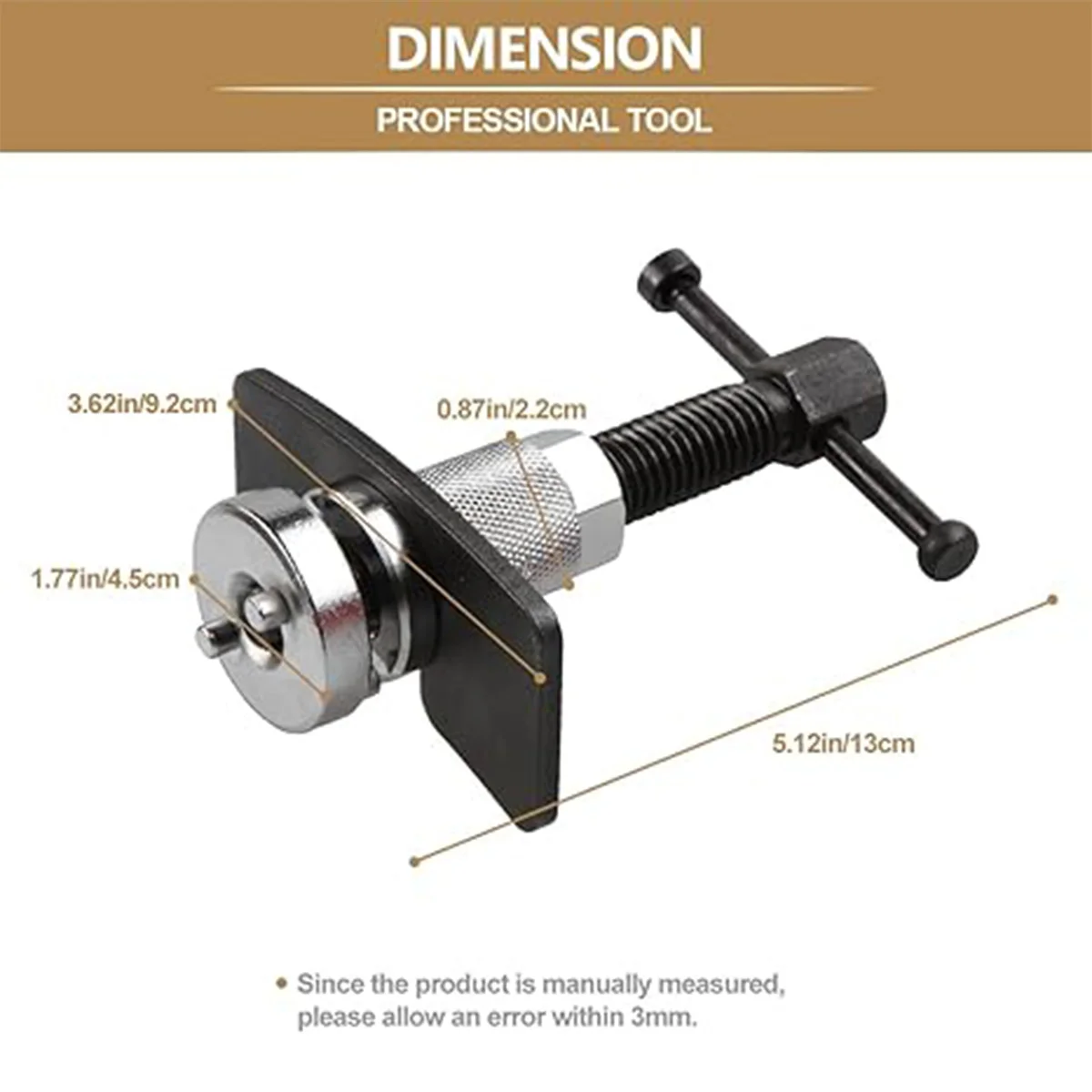 Disc Brake Caliper Piston Rewind Tool Universal Car Brake Caliper Press Wind Back Tool for Auto Brake Pad Replacement Repair view 2