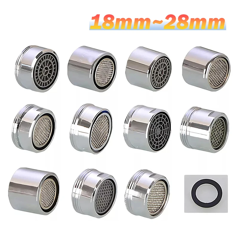 1Pcs Water Saving Faucet Tap Aerator Accessories Nozzle Spout End Diffuser Filter Faucet Bubbler Bathroom Parts 18mm-28mm