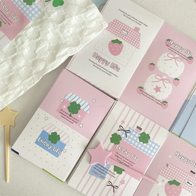 30 قطعة/المجموعة لطيف البرسيم الفراولة لامعة ملصقات ختم تسميات لتغليف الهدايا الطرود الجمالية ديكو الأختام لبطاقات الصور