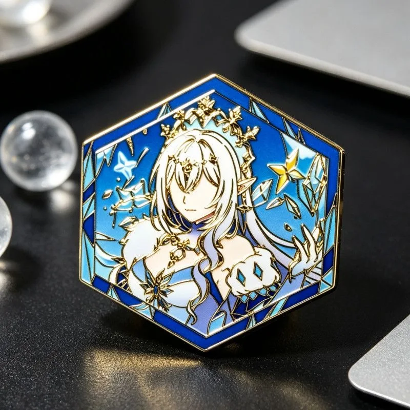 Genshin Impact Odette Spessiva Anime Cosplay Abzeichen Anastasya Feodorovna Sandrone Snezhnaya Pins Halloween-Accessoire Weihnachtsgeschenke – Detail 20