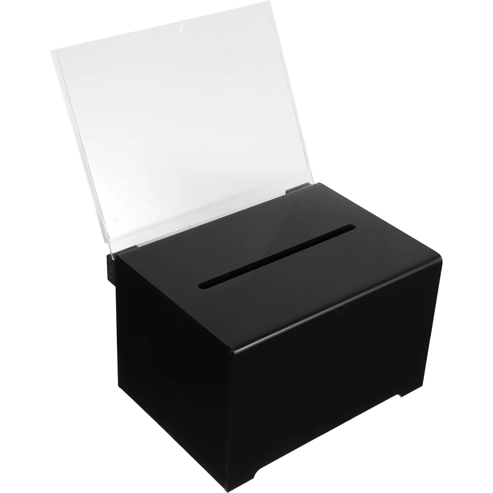 

Acrylic Donation Box Tickets Lockbox Case Boxes for Fundraising Letter Post Container