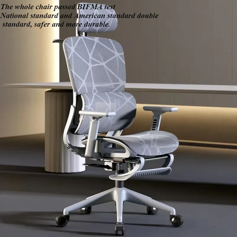 Office Chair Gaming Desk Ergonomic Computer Adjustable Armrests 3D Headrest Chair Lift Chair Back  Can Tilt Back with Foo Pedals