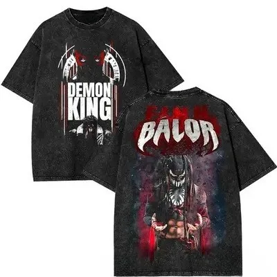 Finn Balor Merch Tracklist Cotton Tee Summer Women Men Fashion HipHop Vintage Wash Short Sleeve T-Shirts
