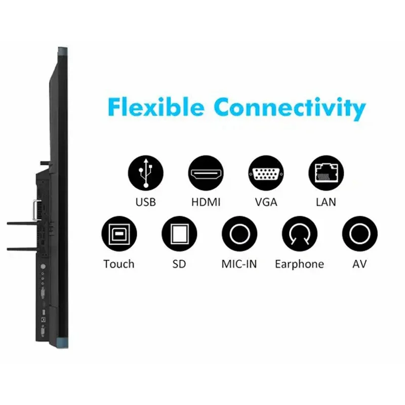 

55 Inch 3 32G Pen Finger Touch Interactive Flat Panel 4k Lcd Digital Interactive Smart Boards for Schools Teaching