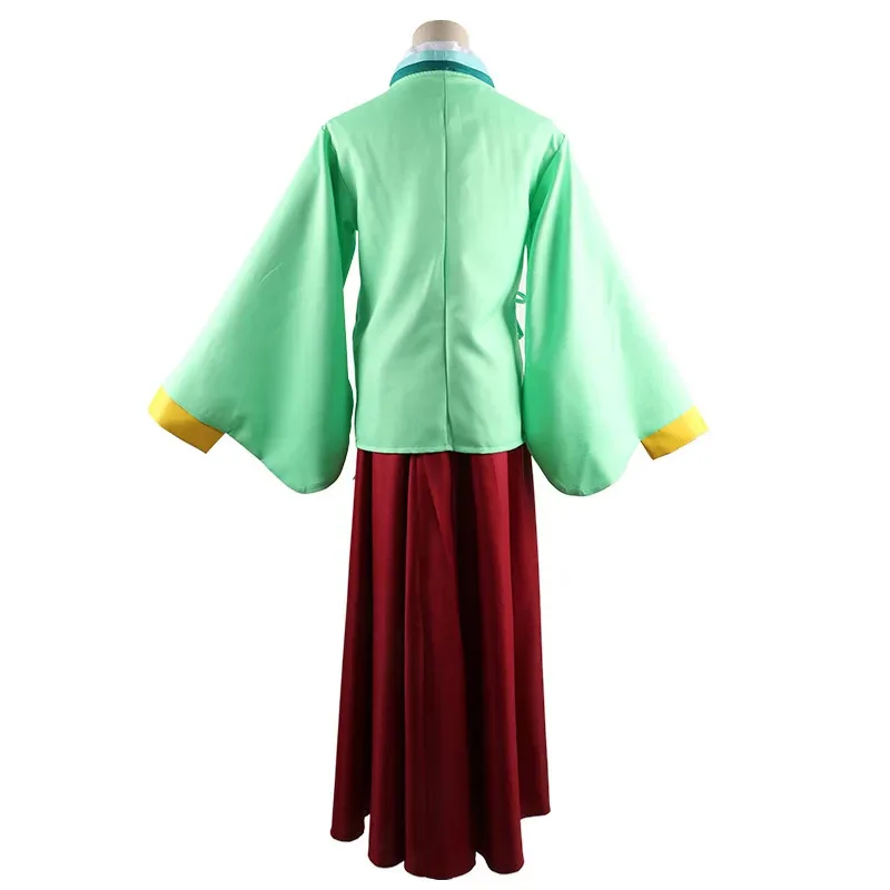Cosplay Anime Maomao Cosplay disfraz Tops vestido los diarios de la boticario Mao Mao peluca verde zapato de pelo Halloween juego de rol Prop 72th