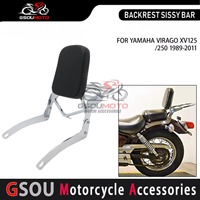 Motorbike Accessories Rear Luggage Bracket Passenger Backrest Pad Sissy Bar For Yamaha Virago XV 125 250 XV125 XV250 1989-2019