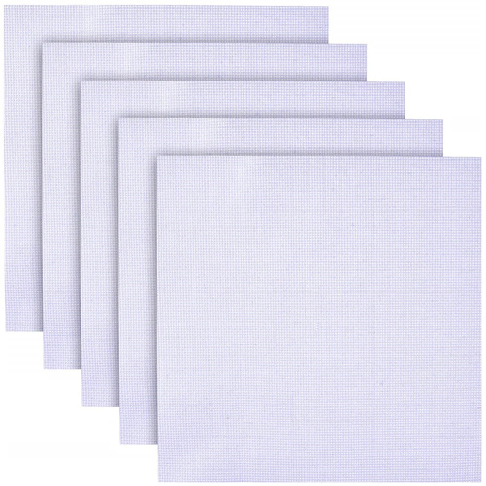

10 PCS Embroidery Fabric DIY Use Needlework Manual Cross-Stitch Counted Cloth Necessary Source Material