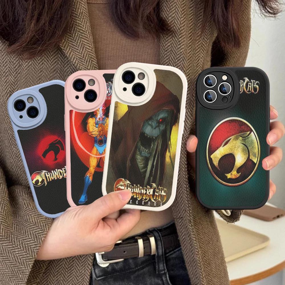 Cartoon ThunderCats Phone Case Hard Leather For iPhone 16 15 14 13 12 Mini 11 14 Pro Max Xs X Xr 7 8 Plus Fundas