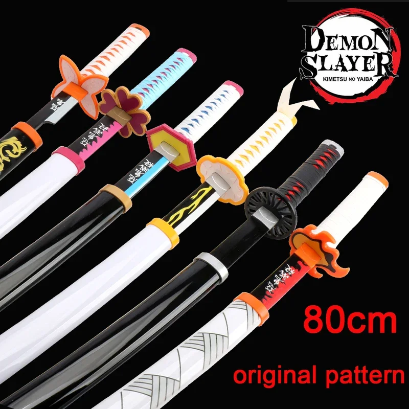 Kimetsu no Yaiba Original Anime Katana Cosplay Weapon Demon Slayer Sword Zenitsu Kyoujurou Tanjiro Swords