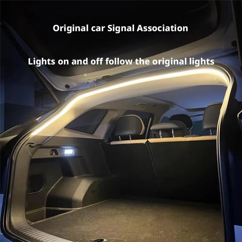 A73X-Sensor Tail Box Light Strip Ultra-Bright Car Trunk LED Car Interior Decorative Lamp Strip Automatic Atmosphere Light