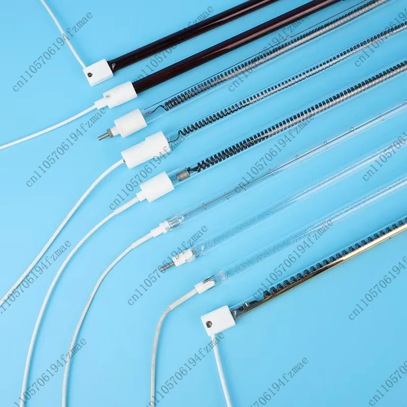 (4pcs) 220V Carbon Fiber Electric Heating Tube Far Infrared Quartz Heating Tube Printing Drying Tea Machine  Oven Heating Tube