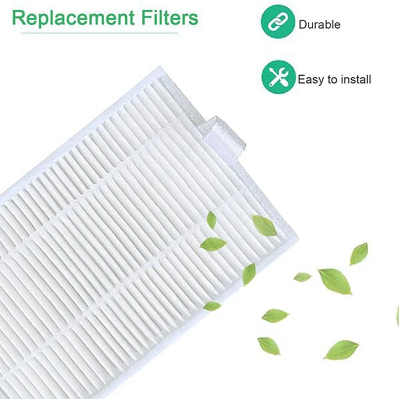 Set di filtri in spugna per spazzola laterale con spazzola principale per spazzare l'aspirapolvere per parti di elettrodomestici rimovibili Neatsvor X500